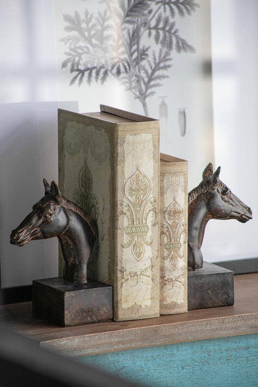 S/2 5.1x4x8" Horse Bookends